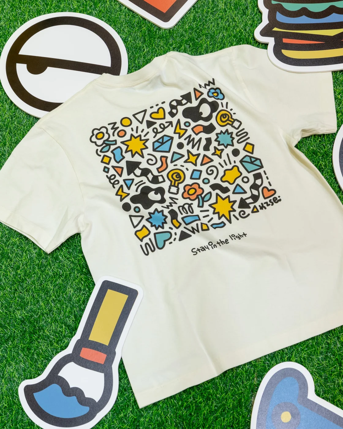 T-SHIRTS -stay in the light- WHITE